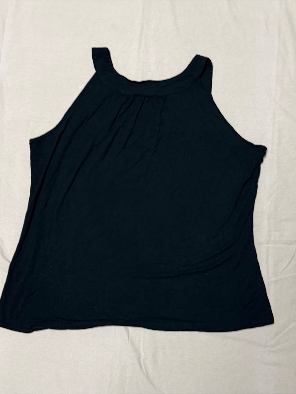 Lane Bryant Black Beaded Halter Tank - Picture 2 of 2